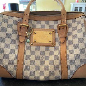 Louis Vuitton Monogram Damier Azur Berkley Boston Bag